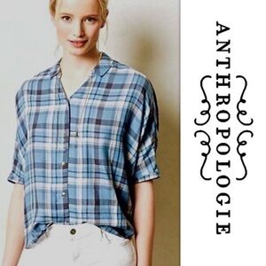 Holding Horses Blue Plaid Shirt